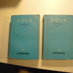 LOT de 2 carti: Emil Zola - Germinal (2 volume), 1960