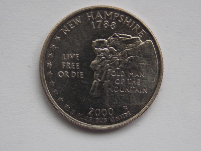 QUARTER DOLLAR 2000 USA-NEW HAMPSHIRE foto