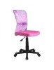 Scaun birou copii HM Dingo, Ergonomic, Cadru Polipropilena, Mesh, Inaltime ajustabila, 80 kg, 98x41x56 cm, Roz
