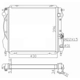 Radiator racire Renault Clio 1, 05.1990-02.1998, Motorizare 1, 7 68kw; 1, 8 66/70/81kw Benzina, tip climatizare cu AC, cutie Manuala/ Automata, cu AC