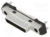 Conector D-Sub soclu tată 27 pini THT 1mm HIROSE DH