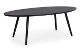 Masuta aluminiu negru Space 119x58x40.5 cm
