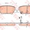 Set placute frana,frana disc MITSUBISHI ASX Van (GA_W) (2010 - 2016) TRW GDB3583