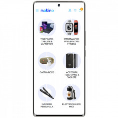 Telefon mobil Honor 70, 5G, 128GB, 8GB RAM, Dual-SIM, Argintiu Crystal