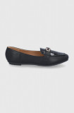 Answear Lab Mocasini femei, culoarea negru, cu toc plat