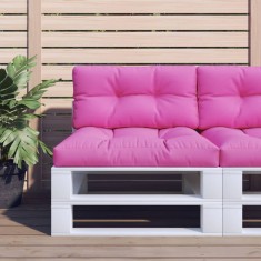 vidaXL Pernă de paleți, roz, 80x40x12 cm, textil 360621