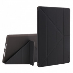 Husa KRASSUS pentru iPad 9.7 inch 2017 / 2018 A1893 / A1954 / A1822 / A1823 flip cover activa multi pliabila, negru foto