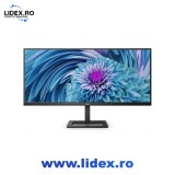Monitor LED VA Philips 346E2LAE/00 34", UWQHD (3440x1440), 100Hz, 1ms MPRT (4ms GTG), AMD FreeSync, Boxe 3W x2, USB Type-C 65W, Hub USB, HDMI, Display