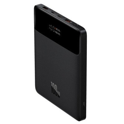 Baterie Externa Baseus Blade Ultrathin, 20000mAh, 100W, QC + PD, 2 x USB-A - 2 x USB-C, Neagra PPBL000201 foto