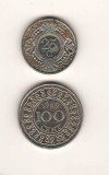 SV * Suriname 100 CENTS si Antilele Olandeze / Curasao 25 CENTS 1989