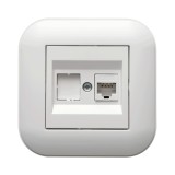 Priză date RJ45 Cat6 alb Loft - OVIVO | 404-010301-229