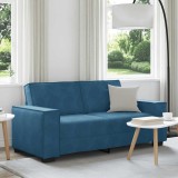 VidaXL Canapea cu 2 locuri, albastru, 140 cm, catifea 4105029