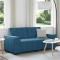 vidaXL Canapea cu 2 locuri, albastru, 140 cm, catifea 4105029