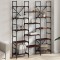 Gossi biblioteca, stejar maro, 127,5x28,5x172,5 cm, lemn prelucrat