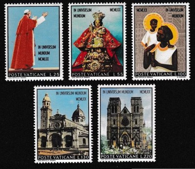 Vatican 1970 - Vizita Papei in Filipine, serie neuzata foto