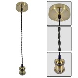 Pendul Vivalux RETRO Antique Brass, E27, max. 60W, textil/Metal, IP20,