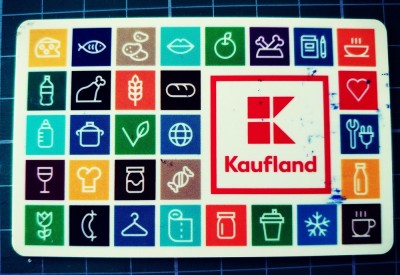 Card cadou Kaufland multiple iconițe, cod de bare, serial number, policarbonat, nenominal foto
