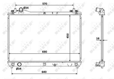 NRF 53915 Radiator, racire motor foto