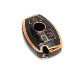 Cumpara ieftin Husa de protectie Premium pentru cheie Mercedes-Benz, material TPU de inalta calitate, compatibila cu A, B, C, E, S-Class, GLC, GLA, GLK, GLE, ML, Vit