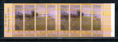 Aland(FIN) 2003 - Vederi, picturi, serie in carnet filatelic foto