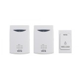 Sonerie fara fir cu doua receptoare , o telecomanda , distanta maxima 150 metri , alb