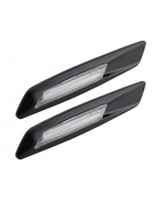 Set 2 Semnalizari Aripa Led Negre BMW E60, E61, E90, E91, E81, E82, E88 foto