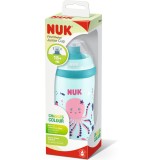 Cana Nuk First Choice Junior Cu Sistem Push-Pull, 300ml, Roz, Cu Efect Cameleon