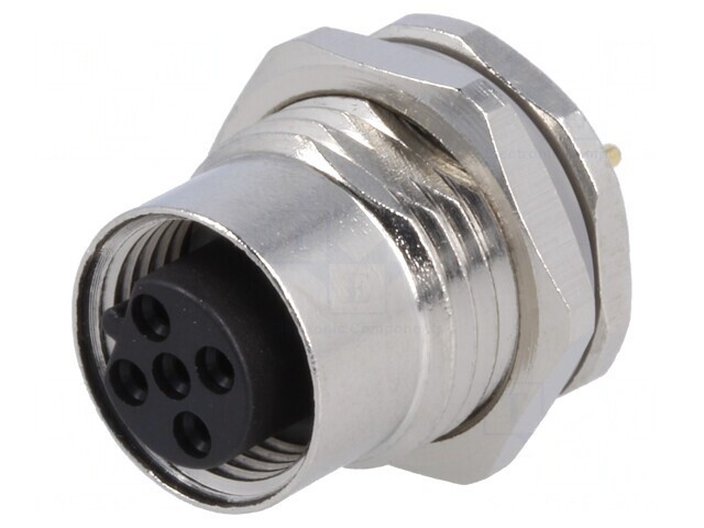 Soclu M12 5 pini mamă Profibus THT IP67 60V 4A