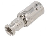 Adaptor BNC Mamă la HD-BNC Tată Izolație PTFE 75&Omega; Alamă
