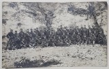 SOLDATI SARBI IN ECHIPAMENT DE LUPTA , FOTOGRAFIE , CARTE POSTALA ILUSTRATA , PERIOADA PRIMULUI RAZBOI MONDIAL