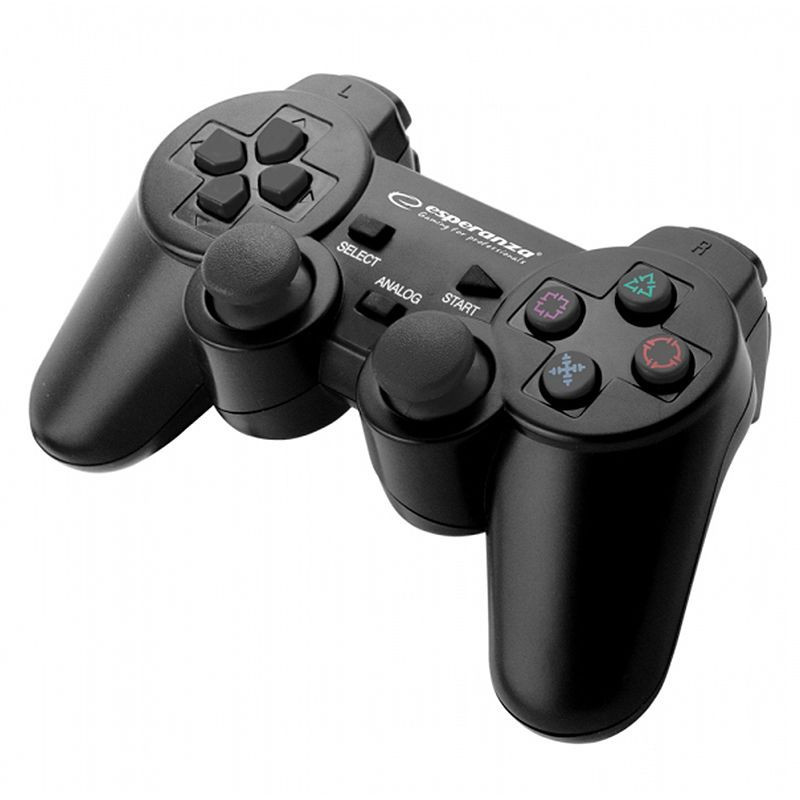 Gamepad compatibil PS3/PC Trooper Esperanza, USB 2.0, 2 moduri, 8 directii,  forma ergonomica | Okazii.ro