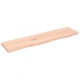 Cumpara ieftin Polita de perete, 80x20x2 cm, lemn masiv de stejar netratat