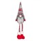 Figurină Gnome Crăciun, Zakar, Gri, 35 cm, Picioare Suspendabile, Poliester