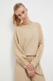 Puma bluza femei, culoarea bej, neted
