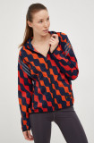 Adidas Performance windbreaker Marimekko culoarea rosu, de tranzitie