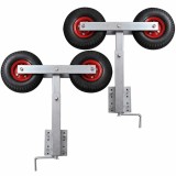 Cumpara ieftin Set suport remorca pentru barca cu roti duble 2 buc. 59 - 84 cm