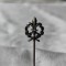argint BROSA PIN cu FLORI de LIS splendida VECHE de colectie RAR exceptionala