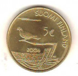 SV * Finlanda 5 EURO 2006 * 150 ANI DEMILITARIZAREA INSULELOR ALANDS * AUNC+, Europa, Cupru-Nichel