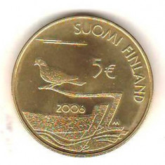 SV * Finlanda 5 EURO 2006 * 150 ANI DEMILITARIZAREA INSULELOR ALANDS * AUNC+