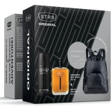Set cadou STR8 Original, Barbati: Apă de toaletă, 100 ml + Deodorant spray pentru corp, 150 ml + ghiozdan cadou