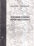 Ion Nicolae, Bogdan Suditu - Toponimia Romaniei. Repere bibliografice