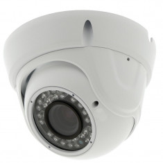 Camera de securitate tip Dome Konig, lentile varifocale, alb foto