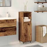 vidaXL Dulap de baie, lemn vechi, 30x30x100 cm, lemn prelucrat