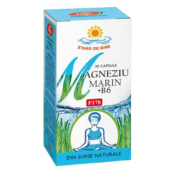 Magneziu Marin + B6 30 capsule Fares