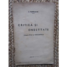 CRITICA SI ONESTITATE-C. MANOLACHE