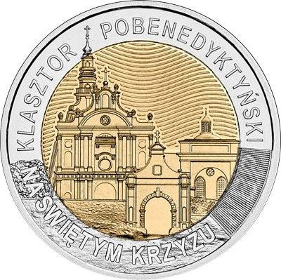 Polonia 5 Zlotych 2022 - (Monastery on Święty Krzyż Mount) B11, KM-New UNC !!! foto