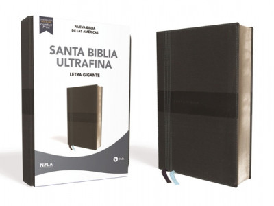 Nbla Santa Biblia Ultrafina, Letra Gigante, Leathersoft, Negro, Edici foto