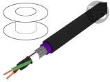 Cablu Electric S&acirc;rmă Cu 1x2x0.64mm PVC Negru