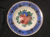 Arta / Transilvania / Design - Farfurie veche marcaj Hollohaza anii 1860 - 1902