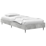 vidaXL Cadru de pat Gri Beton 80 x 200 cm Lemn prelucrat 8009054